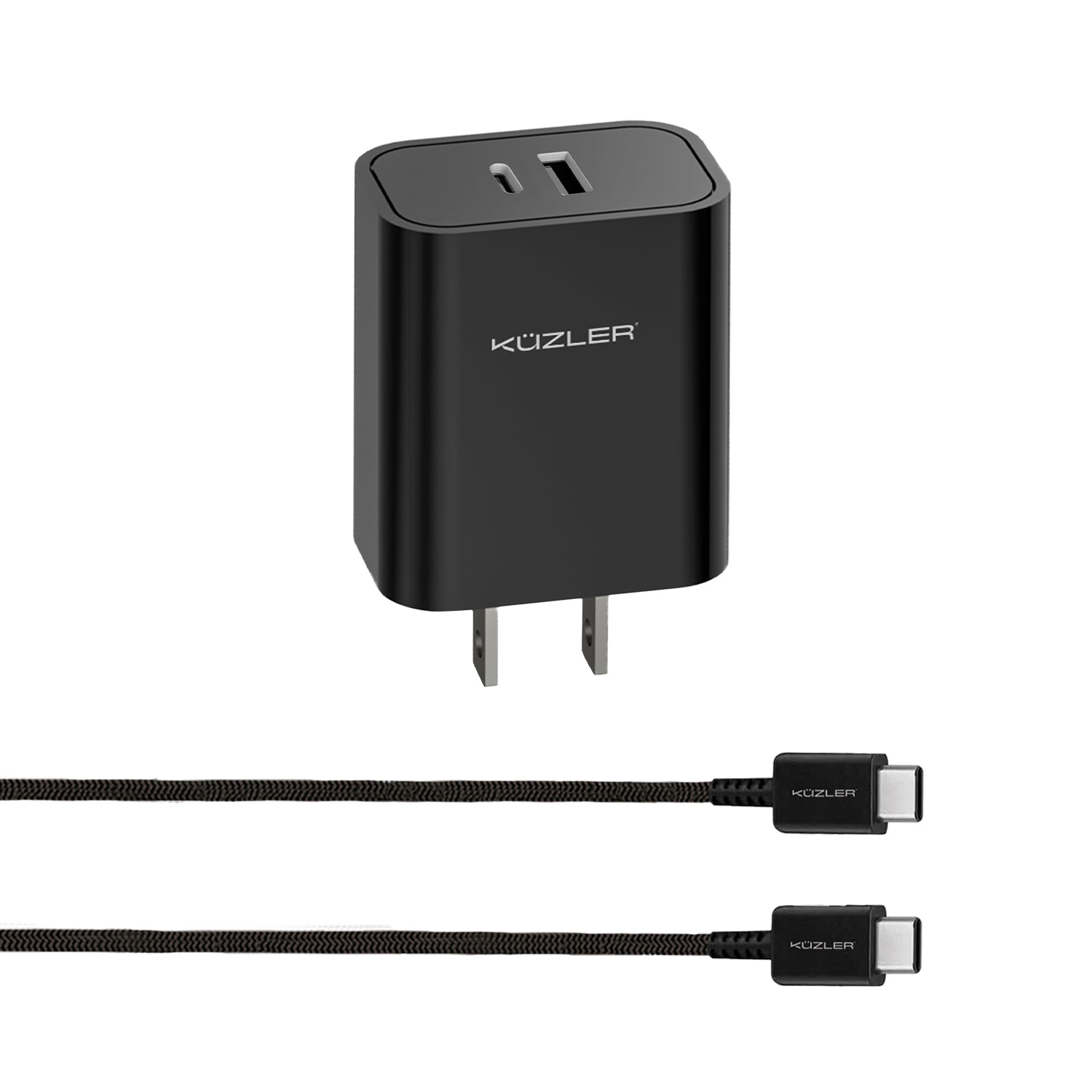 Cargador Tipo C/A 20W + Cable de carga rápida 1m 60W SPEEDVOLT-20