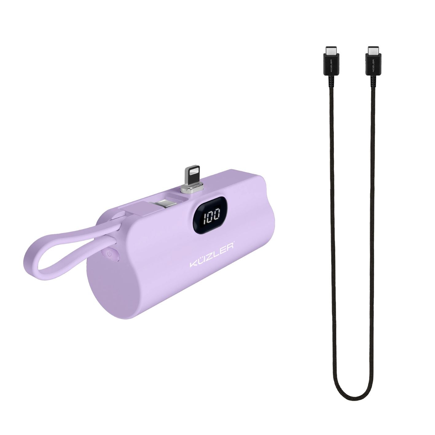 Nano Cargador lightning para Iphone 5000mAh Carga Rápida UTE-101M + cable